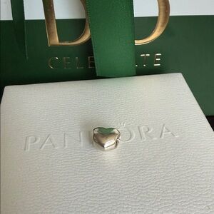 Pandora Silver Puffy Heart Charm RETIRED VINTAGE